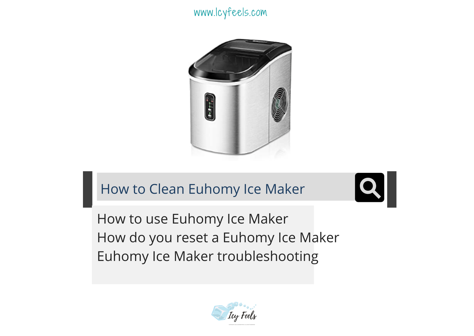 How to Clean Euhomy Ice Maker? Icy Feels